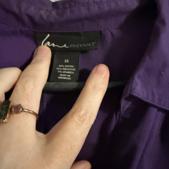 Purple Button-Up Shirt - Picture 3 of 3